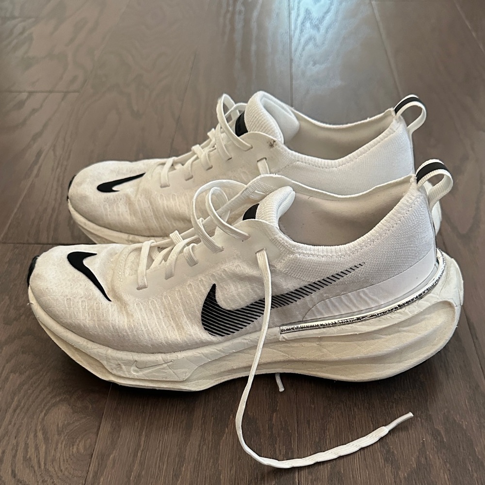 Nike White and Black running shoes